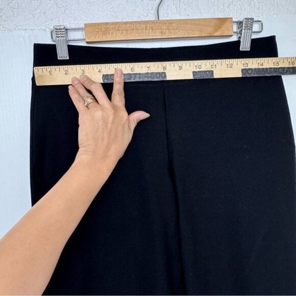Eileen Fisher high rise Straight Leg pull on Pants in black size XSmall - Picture 5 of 11